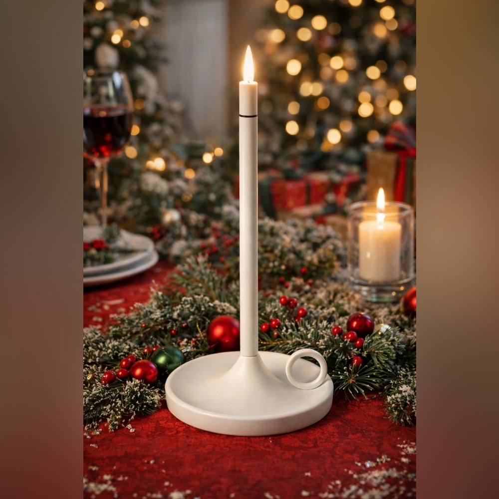 portable tap white lamp LED NWT NEW Christmas everyday decor white